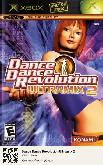 Dance Dance Revolution Ultramix 2 Xbox, NTSC box front