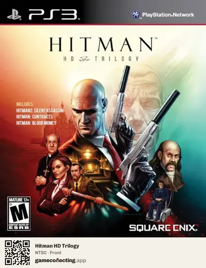 Hitman HD Trilogy PlayStation 3, NTSC box front