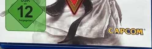 Street Fighter V, the USK square on its front