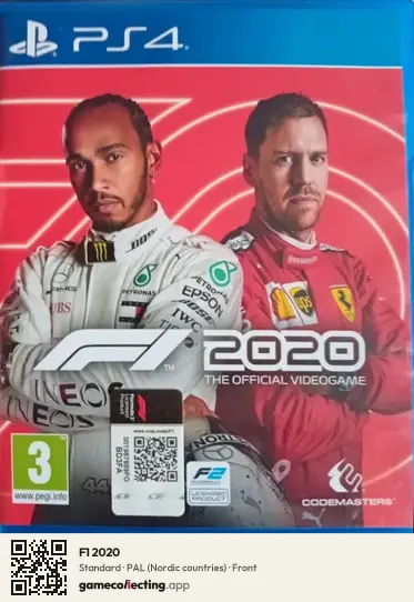 F1 2020 PlayStation 4, Nordic countries box front
