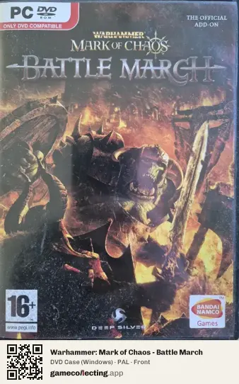 Warhammer: Mark of Chaos - Battle March Computer, PAL box front