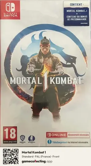 Mortal Kombat 1 Nintendo Switch, France box front