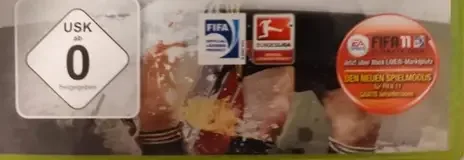 FIFA 11, the USK square on its front