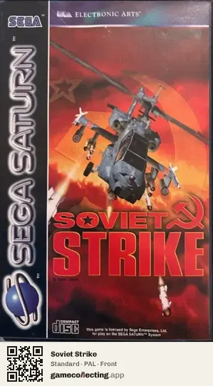 Soviet Strike Sega Saturn, PAL box front