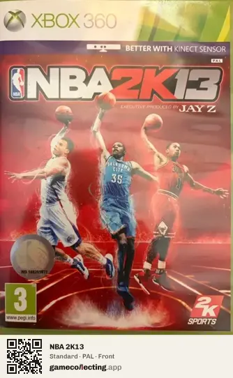 NBA 2K13 Xbox 360, PAL box front