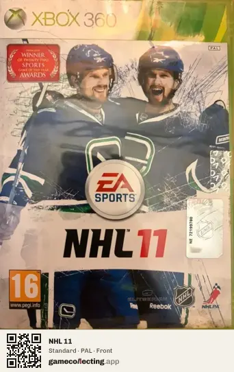 NHL 11 Xbox 360, PAL box front