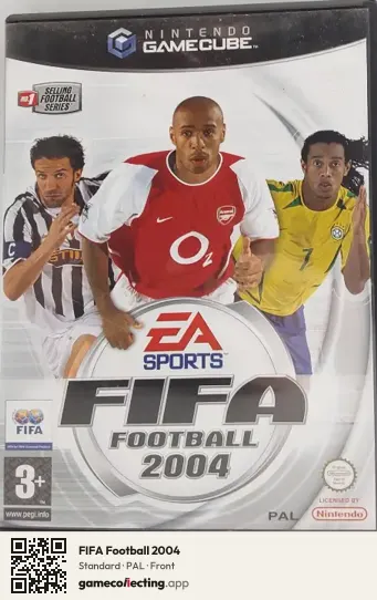 FIFA Football 2004 Nintendo GameCube, PAL box front