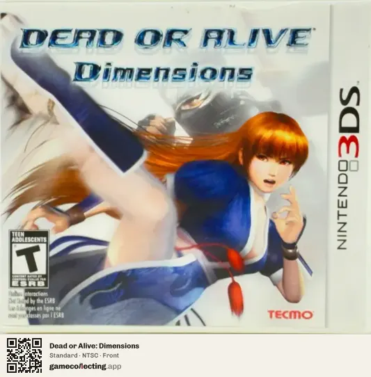 Dead or Alive: Dimensions Nintendo 3DS, NTSC box front