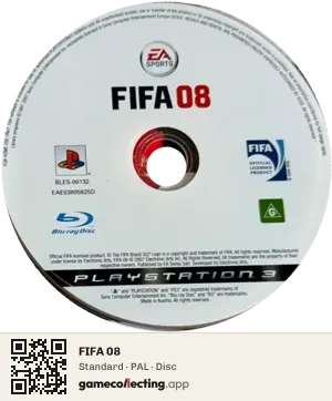 FIFA 08 PlayStation 3, PAL disc