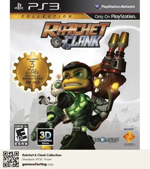 Ratchet & Clank Collection PlayStation 3, NTSC box front