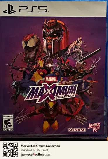 Marvel MaXimum Collection PlayStation 5, NTSC box front