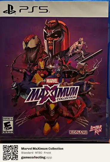 Marvel MaXimum Collection PlayStation 5, NTSC box front