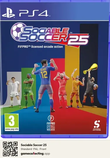 Sociable Soccer 25 PlayStation 4, PAL box front