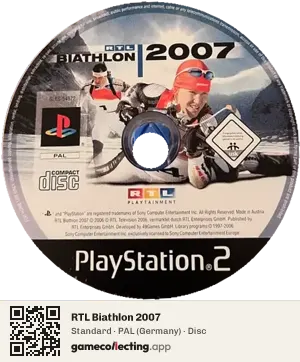RTL Biathlon 2007 PlayStation 2, PAL disc