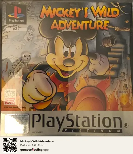 Mickey's Wild Adventure PlayStation, PAL box front