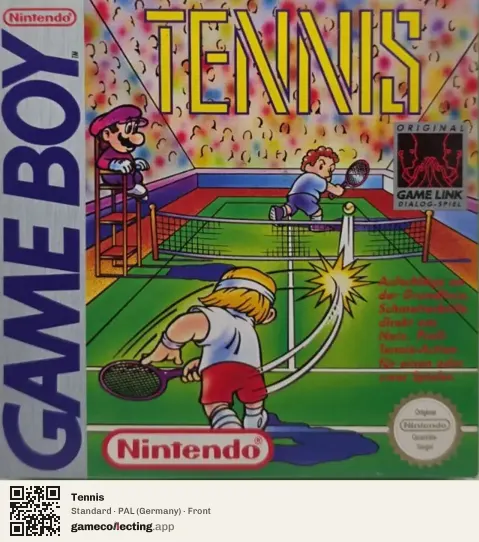 Tennis Game Boy, Germany box front