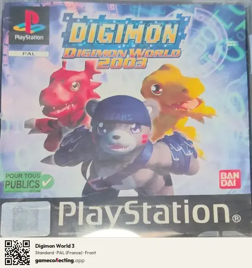 Digimon World 3 PlayStation, France box front