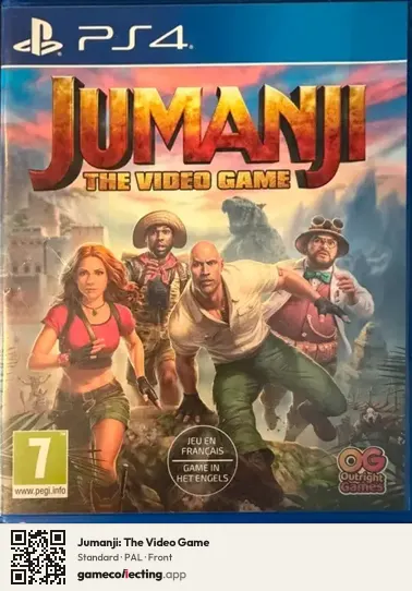 Jumanji: The Video Game PlayStation 4, PAL box front