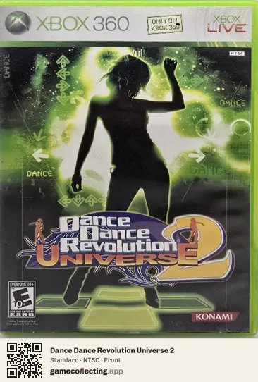 Dance Dance Revolution Universe 2 Xbox 360, NTSC box front