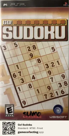 Go! Sudoku PlayStation Portable, NTSC box front