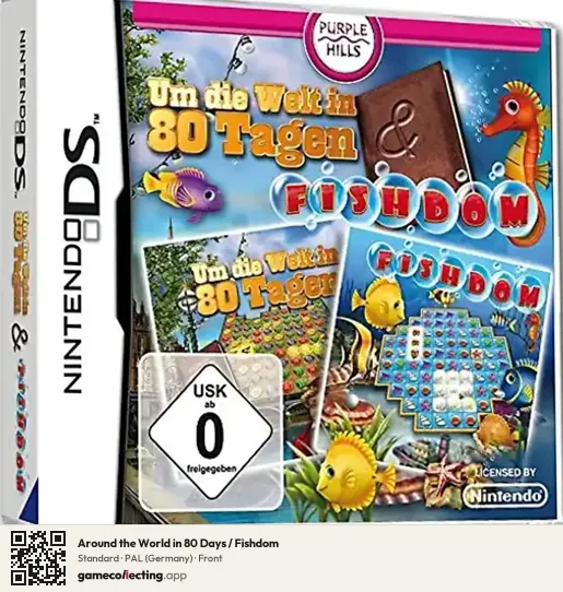 Around the World in 80 Days / Fishdom Nintendo DS, Germany box front