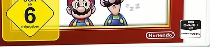 Mario & Luigi: Dream Team, the USK square on its front