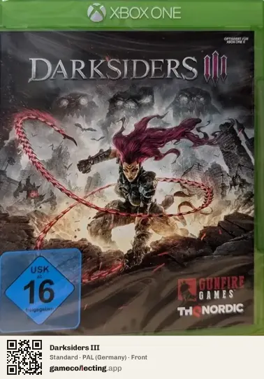 Darksiders III Xbox One, Germany box front