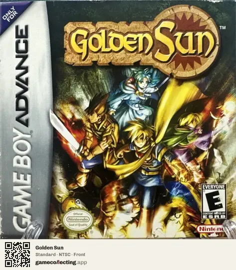 Golden Sun Game Boy Advance, NTSC box front