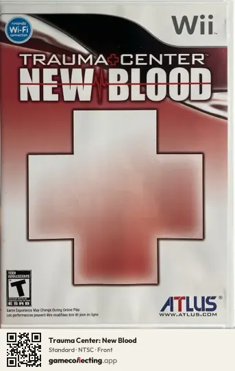 Trauma Center: New Blood Nintendo Wii, NTSC box front