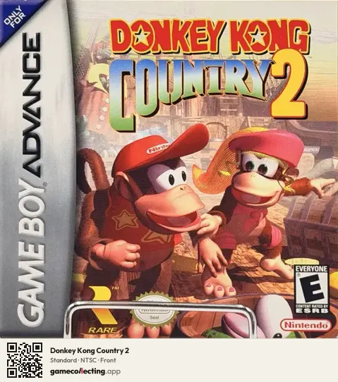 Donkey Kong Country 2 Game Boy Advance, NTSC box front