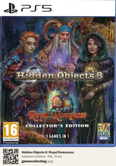 Hidden Objects 8: Royal Romances PlayStation 5, PAL box front