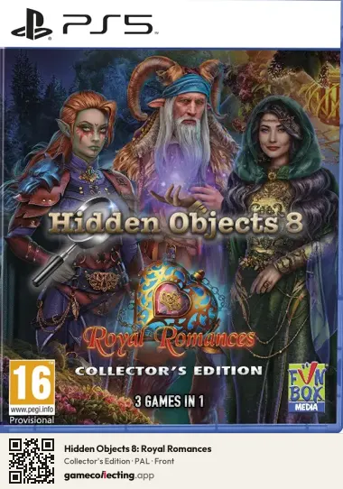 Hidden Objects 8: Royal Romances PlayStation 5, PAL box front