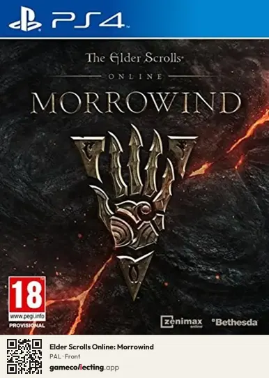 Elder Scrolls Online: Morrowind PlayStation 4, PAL box front