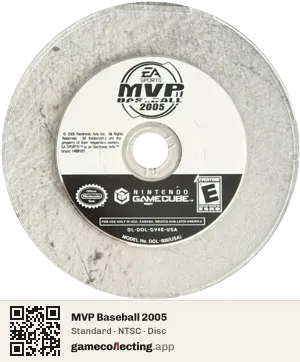 MVP Baseball 2005 Nintendo GameCube, NTSC disc