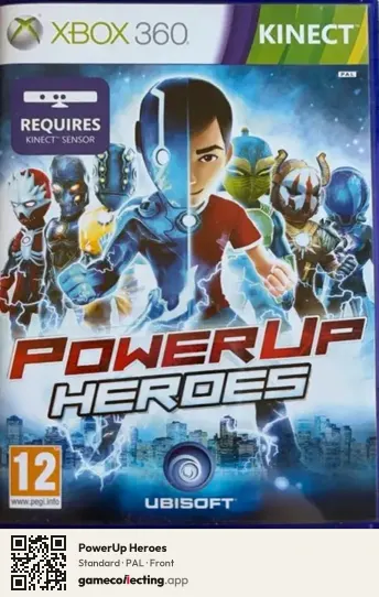 PowerUp Heroes Xbox 360, PAL box front
