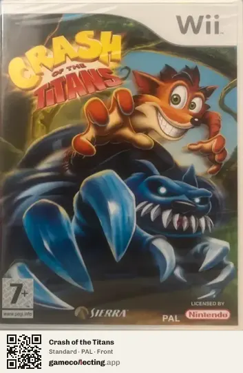 Crash of the Titans Nintendo Wii, PAL box front