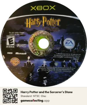 Harry Potter and the Sorcerer's Stone Xbox, NTSC disc
