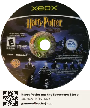 Harry Potter and the Sorcerer's Stone Xbox, NTSC disc