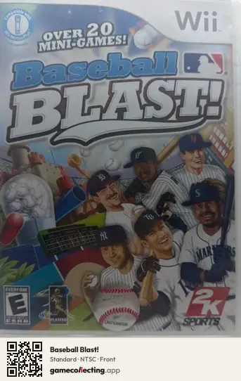 Baseball Blast! Nintendo Wii, NTSC box front