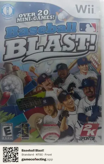 Baseball Blast! Nintendo Wii, NTSC box front
