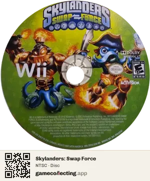 Skylanders: Swap Force Nintendo Wii, NTSC disc