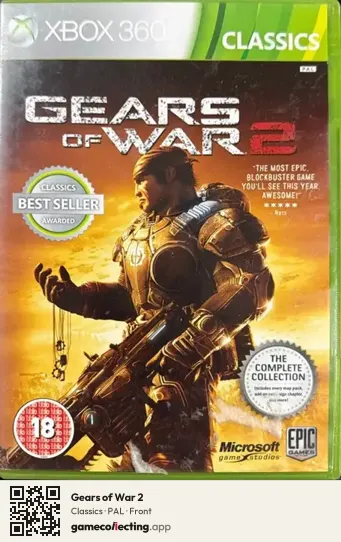 Gears of War 2 Xbox 360, PAL box front