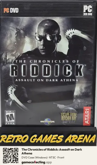 The Chronicles of Riddick: Assault on Dark Athena Computer, NTSC box front