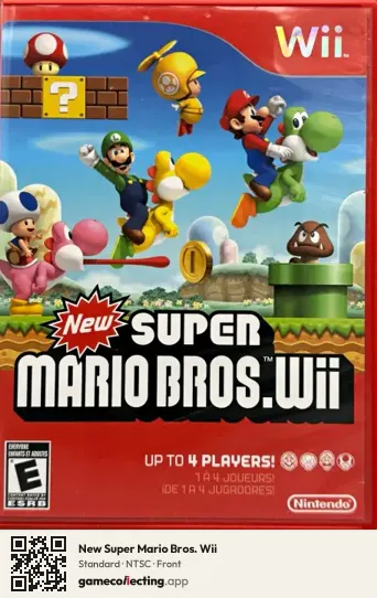 New Super Mario Bros. Wii Nintendo Wii, NTSC box front