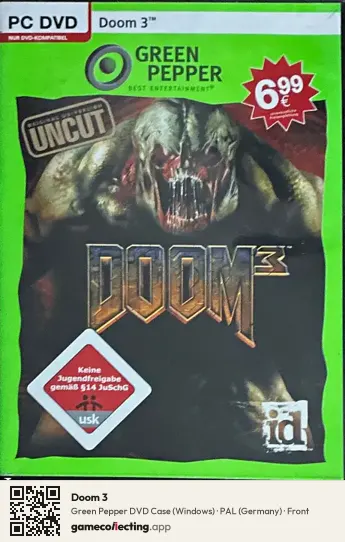 Doom 3 Computer, Germany box front