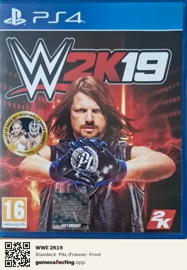WWE 2K19 PlayStation 4, France box front