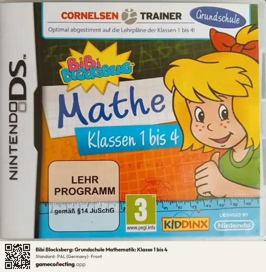 Bibi Blocksberg: Grundschule Mathematik: Klasse 1 bis 4 Nintendo DS, Germany box front