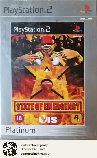 State of Emergency PlayStation 2, PAL box front