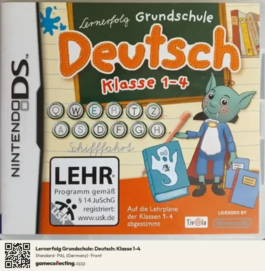 Lernerfolg Grundschule: Deutsch: Klasse 1-4 Nintendo DS, Germany box front