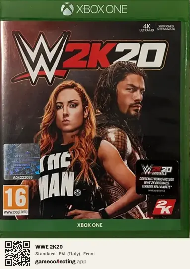 WWE 2K20 Xbox One, Italy box front